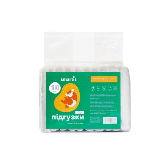 Підгузки Smartis для собак(сук), розмiр ХS, 10 шт