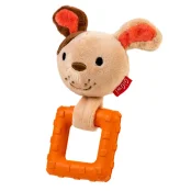 Іграшка для собак GiGwi Suppa Puppa, Собачка з пищалкою, текстиль / гума, 15 см