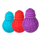 Іграшка для собак GiGwi Bulb Rubber, Лампочка резинова, гума, S, блакитна