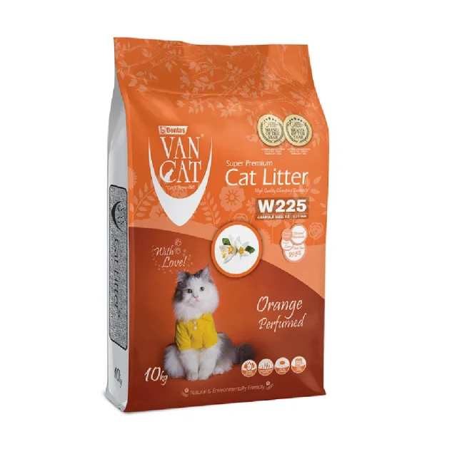 Бентонитовый наполнитель VanCat Orange для туалета, 10 кг