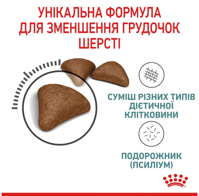 Сухой корм Royal Canin Hairball Care для выведения шерсти у кошек, 2 кг