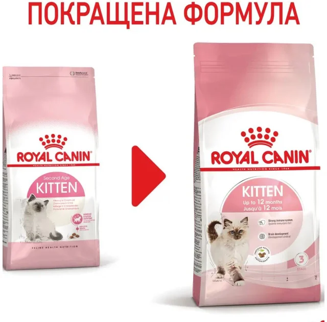 Сухой корм Royal Canin Kitten для котят от 4 до 12 месяцев, 4 кг