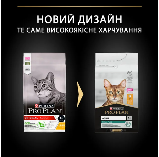 Сухой корм Purina Pro Plan Cat Original Adult для кошек, с курицей, 1.5 кг
