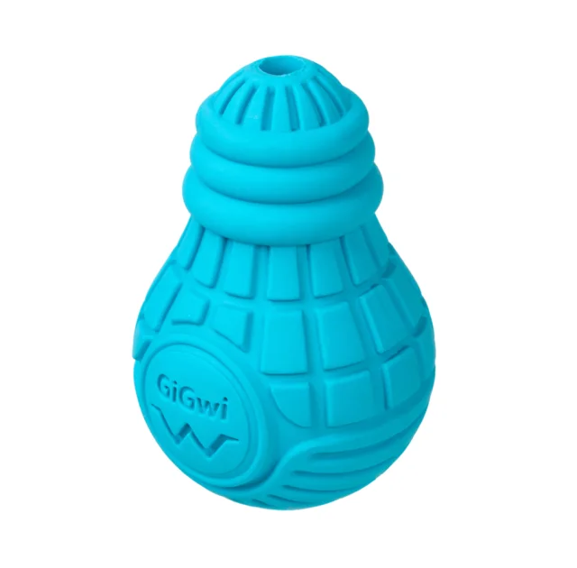 Іграшка для собак GiGwi Bulb Rubber, Лампочка резинова, гума, S, блакитна
