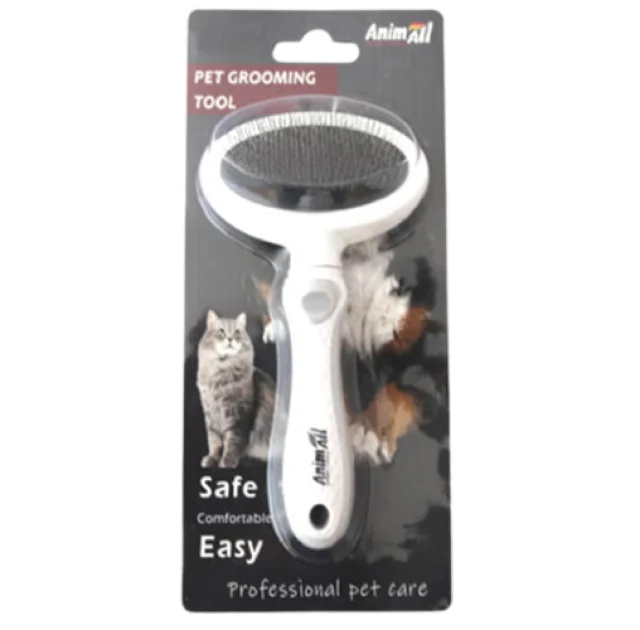 Пуходерка AnimAll Groom для животных, S, серая