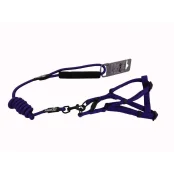 Комплект шлея с поводком AnimAll для животных, M, 1×120/49-96 см, синий