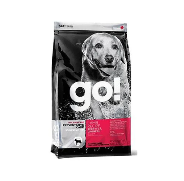 Сухий корм GO! Daily Defence Lamb Dog Recipe корм для цуценят і дорослих собак, зі свіжим ягням, 11.34 кг