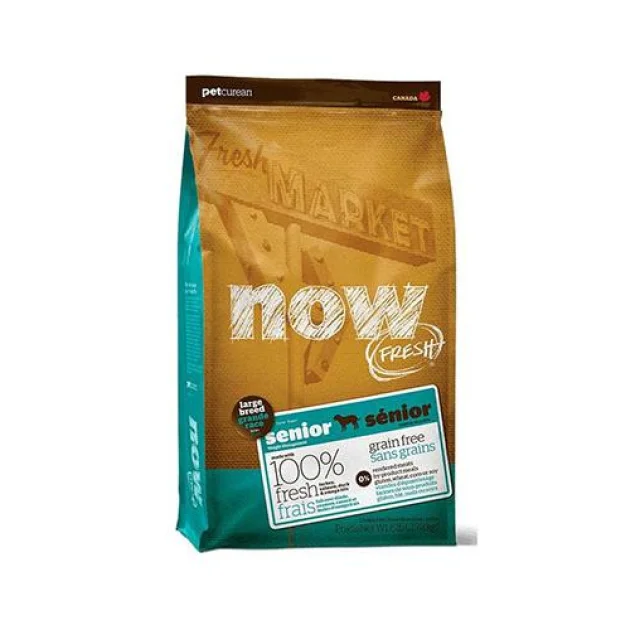 Беззерновой корм NOW Fresh Senior Large Breed для собак великих порід, з індичкою, качкою та лососем, 11,34 кг