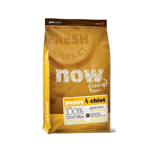 Беззерновой корм NOW Fresh Puppy Recipe Grain Free для цуценят, з індичкою, качкою та лососем, 11.34 кг