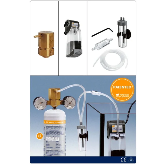 Система обогащения аквариумной воды углекислым газом Ferplast KIT CO2 Eenergy Professional