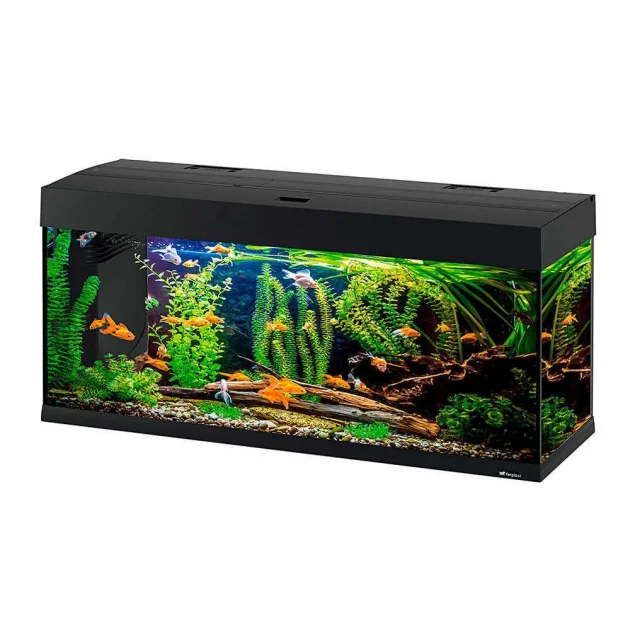 Аквариумный комплект Ferplast Dubai 120 LED Black с LED-освещением, черный, 240 л