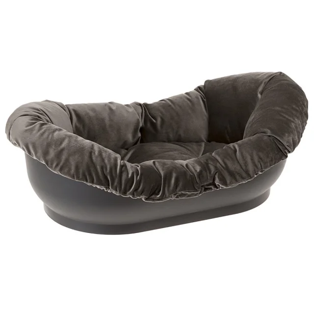 Пластиковый лежак Ferplast Dormeuse с мягкой подкладкой для кошек и собак, 73×45×24 см