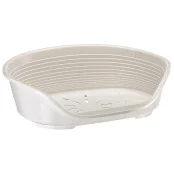 Пластиковый лежак Ferplast Siesta Deluxe 2 White с антискользящим покрытием, 49×36×17.5 см
