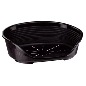 Пластиковый лежак Ferplast Siesta Deluxe 8 Black с антискользящим покрытием, 82.5×59.5×25 см