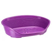 Пластиковый лежак Ferplast Siesta Deluxe 8 Violet с антискользящим покрытием, 82.5×59.5×25 см