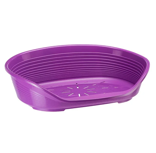 Пластиковий лежак Ferplast Siesta Deluxe 12 Violet з антиковзаючим покриттям, 111×80.5×33.5 см