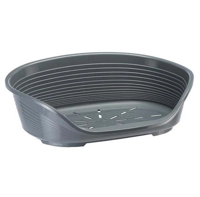 Пластиковый лежак Ferplast Siesta Deluxe 12 Grey с антискользящим покрытием, 111×80,5×33,5 см
