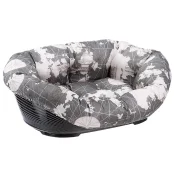 Пластиковый лежак Ferplast Sofa 4 Triangle в комплекте с подушкой для собак и кошек, 64×48×25 см