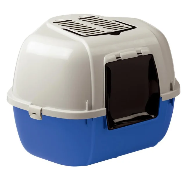 Угловой закрытый туалет Ferplast Litter Tray Mika для кошек, 57,5x51,5x42 см