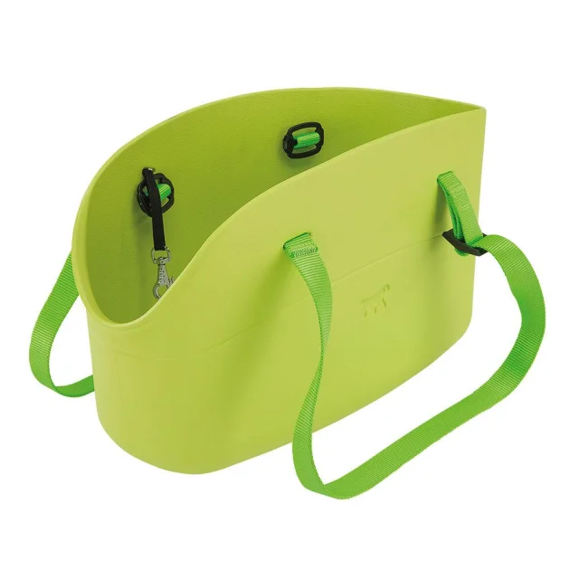Сумка-переноска Ferplast With-Me Bag Green для мелких собак до 8 кг, салатовая, 43.5×21.5×27 см
