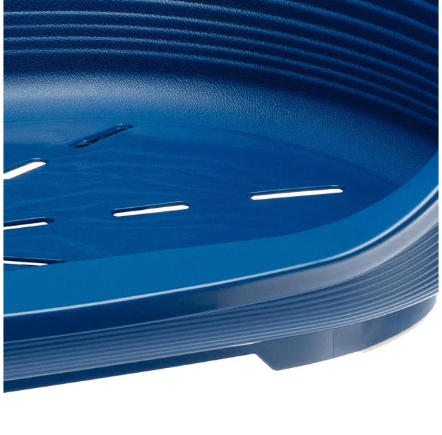 Пластиковий лежак Ferplast Siesta Deluxe 4 Blue з антиковзаючим покриттям, 61.5×45×21.5 см