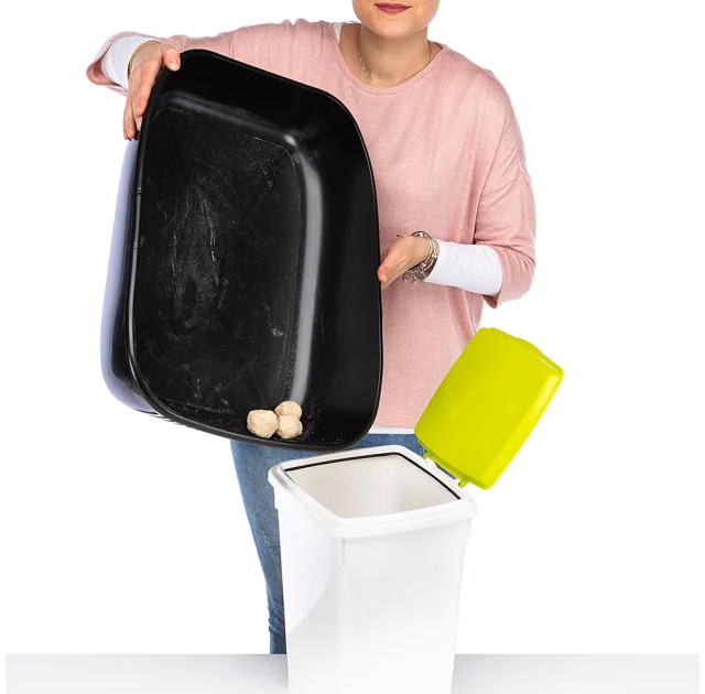Закрытый туалет Ferplast Toilet Home Magix для кошек с системой просеивания, 45,5x55,5x41 см