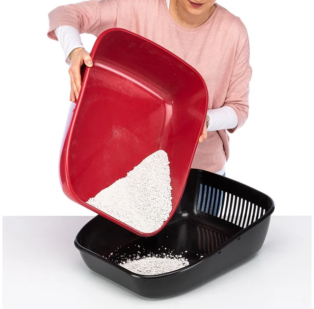 Закрытый туалет Ferplast Toilet Home Magix для кошек с системой просеивания, 45,5x55,5x41 см