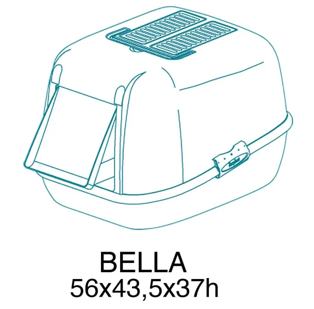 Закрытый туалет Ferplast Toilet Home Bella Restyling для кошек