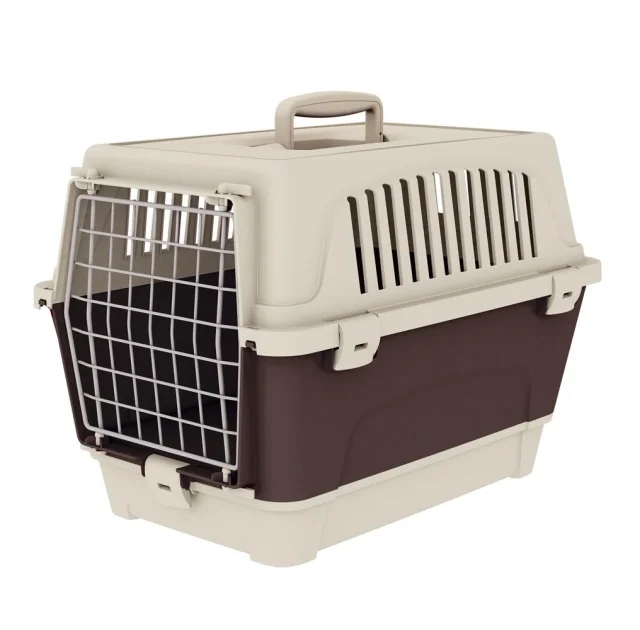 Переноска Ferplast Carrier Atlas 10 Organizer для кошек и собак, бело-синяя, 48×33.2×33.6 см