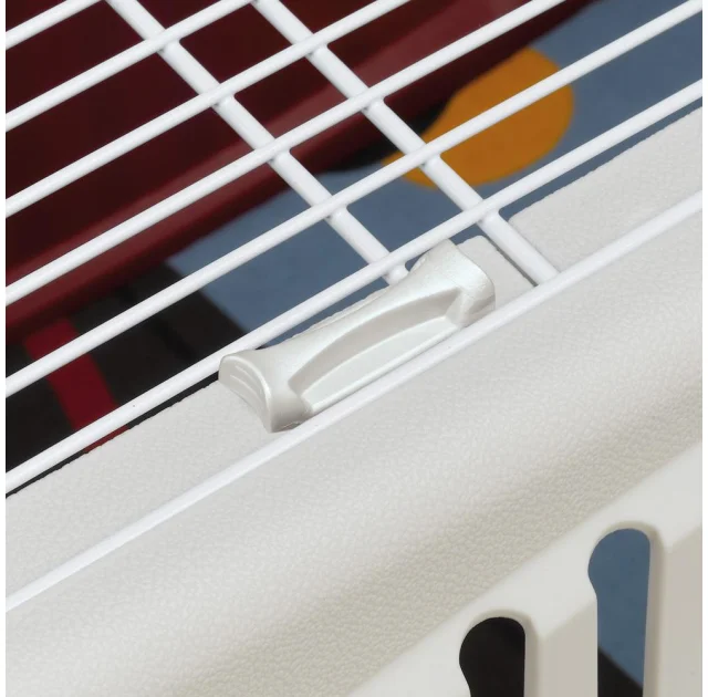 Переноска Ferplast Carrier Atlas 10 Open Organizer для котів, собак і гризунів, біло-синя, 48×33×34 см