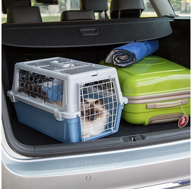 Переноска Ferplast Carrier Atlas 20 Trendy V.1 для котів і собак, шоколад, 37×58.5×32 см