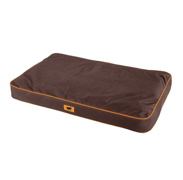 Подушка из прочного материала Ferplast Polo 95 Cushion Brown для собак, коричневая, 95×60×8 см