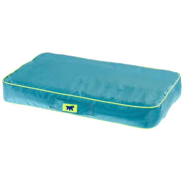 Подушка из прочного материала Ferplast Polo 95 Cushion Blue для собак, синяя, 95×60×8 см
