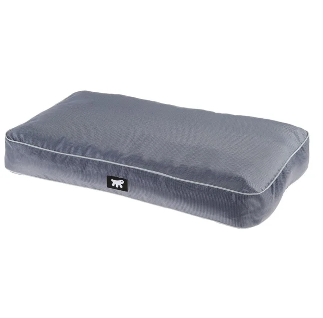 Подушка из прочного материала Ferplast Polo 110 Cushion Grey для собак, серая, 110×70×8 см