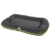 Подушка с бортиками Ferplast Oscar 80 Cushion Black для собак, прочная ткань, чёрная, 80×60×11 см