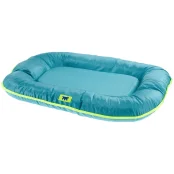Подушка с бортиками Ferplast Oscar 80 Cushion Blue для собак, прочная ткань, синяя, 80×60×11 см