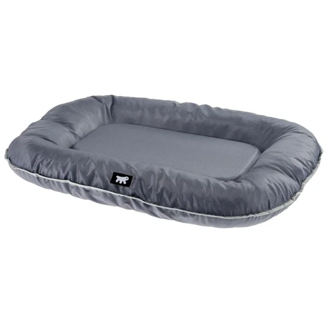 Подушка с бортиками Ferplast Oscar 100 Cushion Grey для собак, прочная ткань, серая, 100×70×12 см