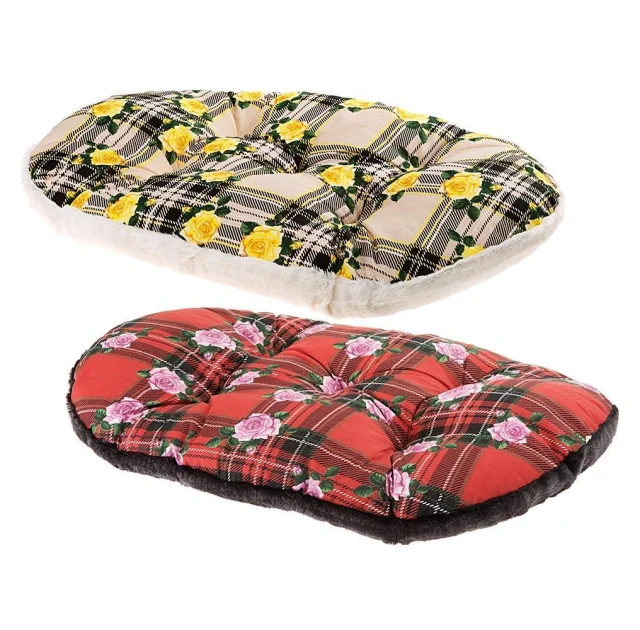 Подушка-підстилка Ferplast Relax 65/6 Rose для котів і собак, з бавовни, 65×42 см