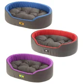 Мягкий лежак Ferplast Dandy 80 Blue-Green-Purple для собак и кошек, 80×55×28 см