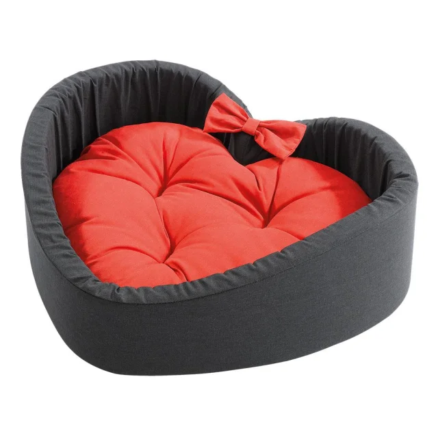 Подушка Ferplast Cuore Medium Love для собак и кошек, в форме сердца , 51×46×15 см