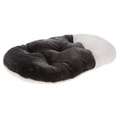 Меховая подушка Ferplast Relax 55/4 Soft Black для кошек и собак, чёрная, 55×36 см