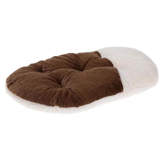 Меховая подушка Ferplast Relax 65/6 Soft Brown для кошек и собак, коричневая, 65×42 см
