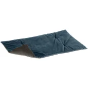 Двухгранна оксамитова підстилка Ferplast Baron 80 Blanket Blue-Grey для котів і собак, 80×50 см