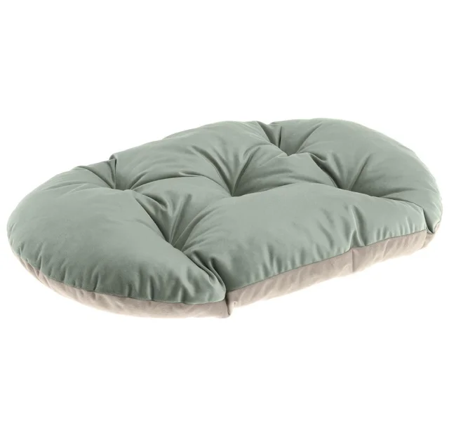 М'яка подушка Ferplast Prince 55/4 Cushion Green-Beige для собак і котів, 55×36 см