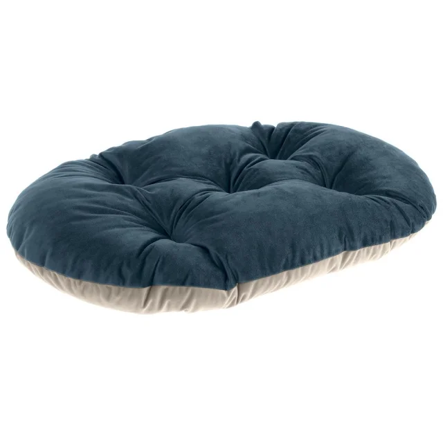 Мягкая подушка Ferplast Prince 55/4 Cushion Blue-Beige для собак и кошек, 55×36 см
