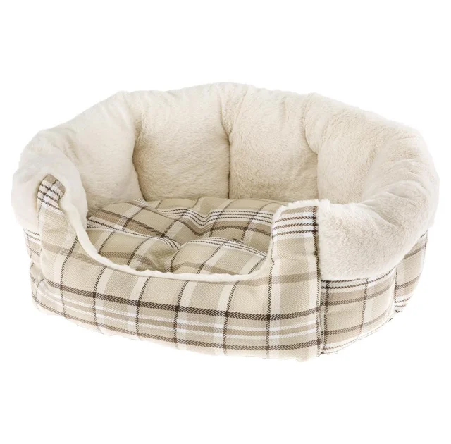 Меховой диван Ferplast Etoile 2 Beige Dogbed для собак и кошек, 45×46×20 см