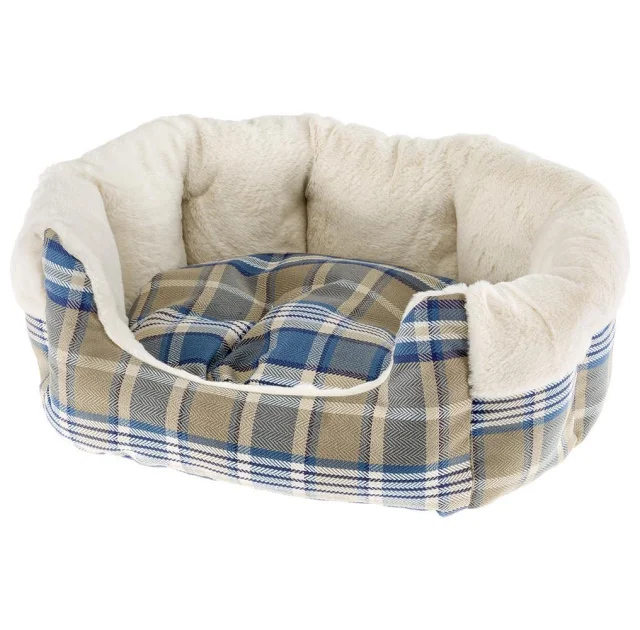 Меховой диван Ferplast Etoile 6 Blue Dogbed для собак и кошек, 72×62×22 см