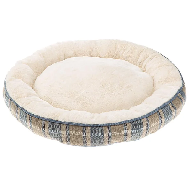 Матрац Ferplast Lagoon 50 Blue Dogbed з екологічно чистого хутра для собак і котів, 50×11 см