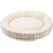 Матрац Ferplast Lagoon 50 Beige Dogbed з екологічно чистого хутра для собак і котів, 50×11 см