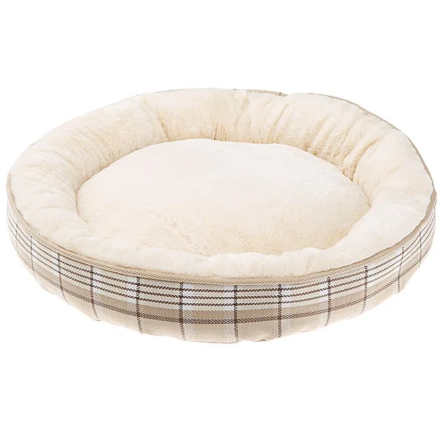 Матрас Ferplast Lagoon 60 Beige Dogbed из экологически чистого меха для собак и кошек, 60×12 см